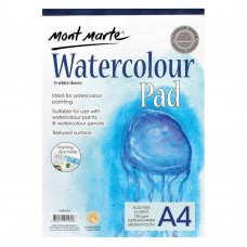 Mont Marte Watercolor Pad, 15 Sheets, 180gsm, Medium Tooth / A4